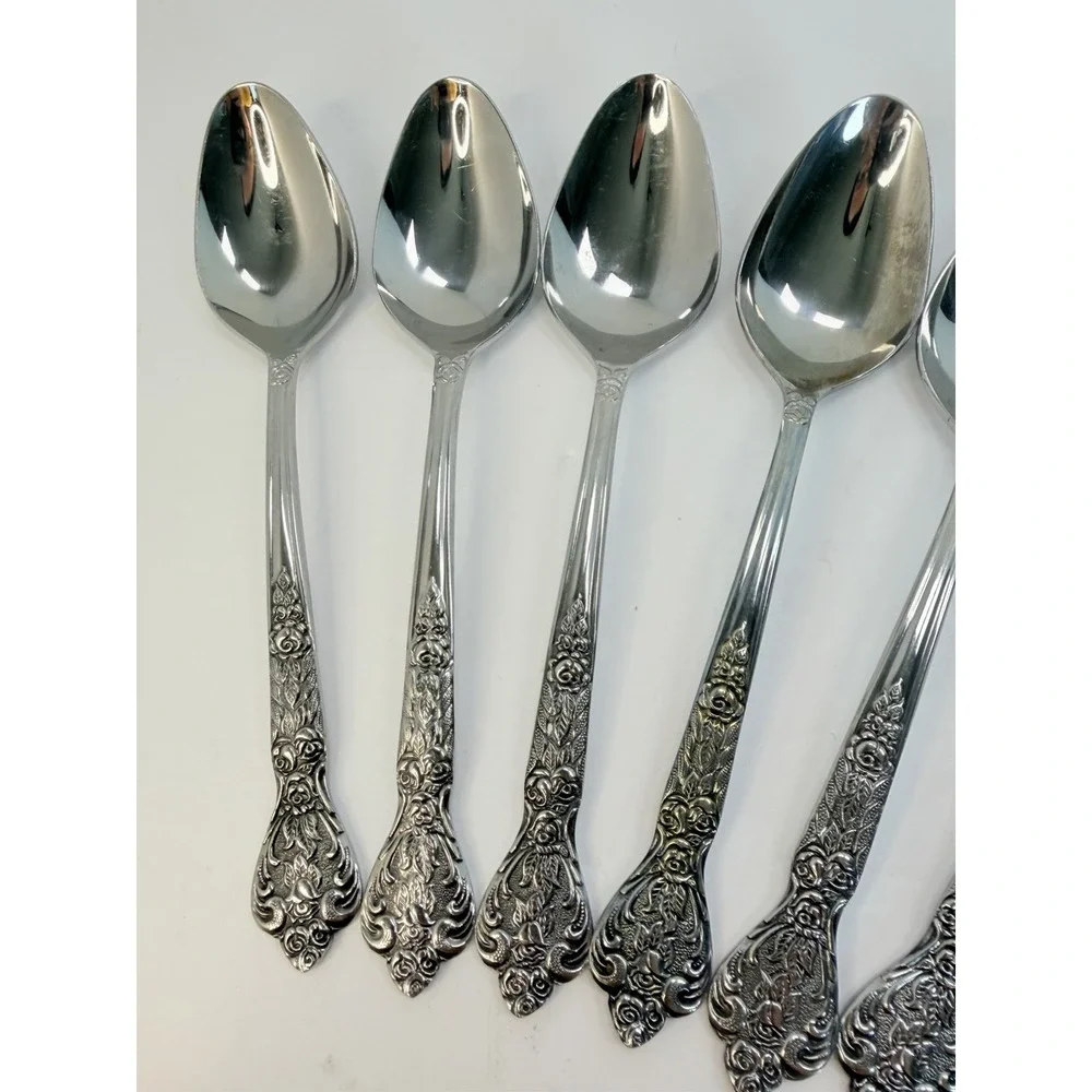 Versailles by MSI Japan Stainless Steel Set of 7 Oval Soup Spoons 7 3/8